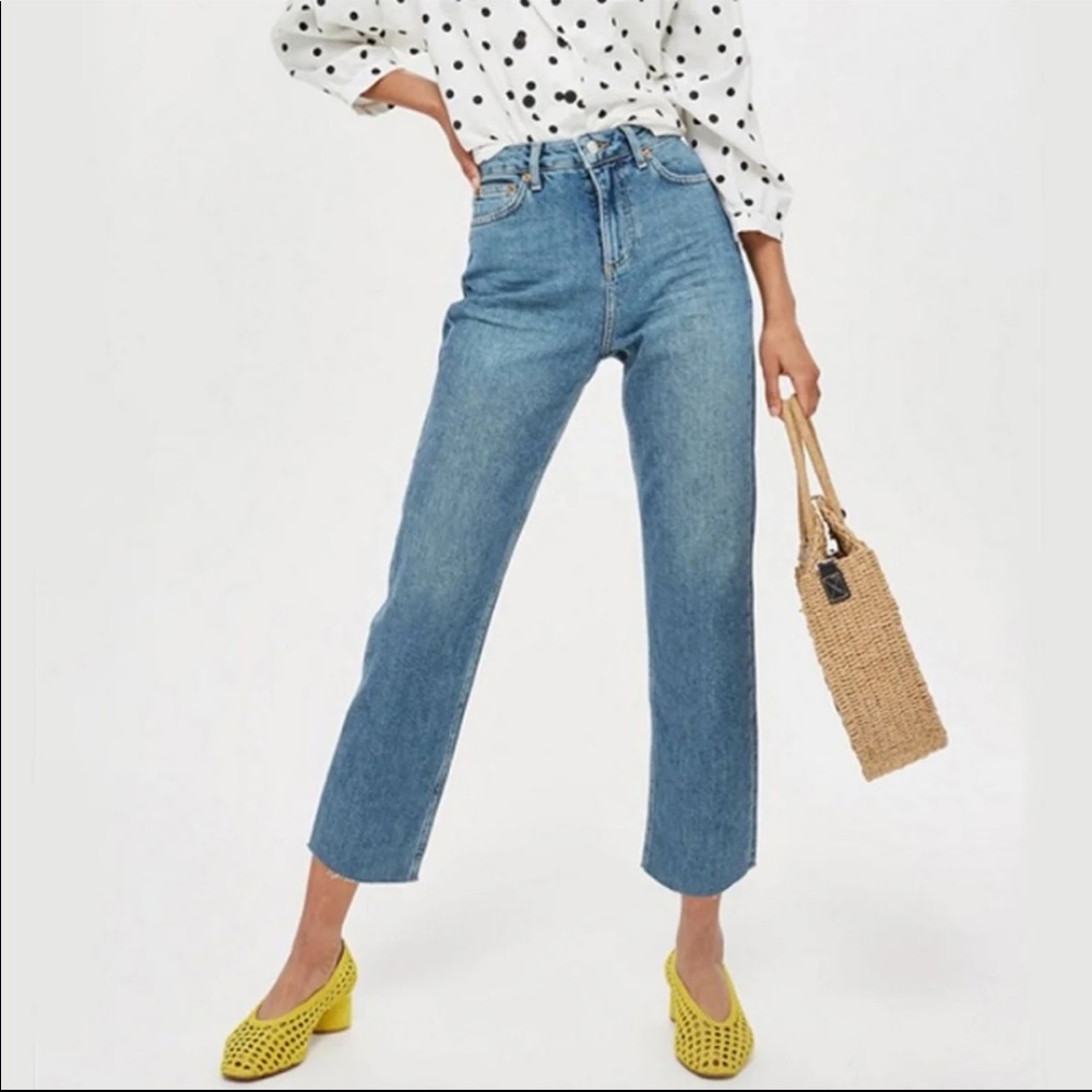 TopShop PETITE Straight Leg Jeans